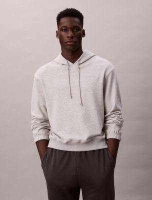 Cotton Terry Blend Sleep Hoodie by CALVIN KLEIN