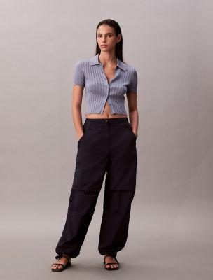 Crinkle Nylon Parachute Pants by CALVIN KLEIN