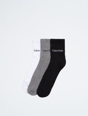 Cushion 3-Pack High Quarter Socks | Calvin Klein by CALVIN KLEIN