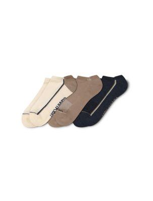 Cushion No-Show 3-Pack Socks | Calvin Klein by CALVIN KLEIN