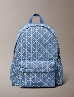 Denim Allover Emblem Logo Backpack | Calvin Klein by CALVIN KLEIN