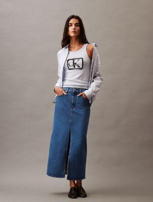 Denim Maxi Skirt by CALVIN KLEIN