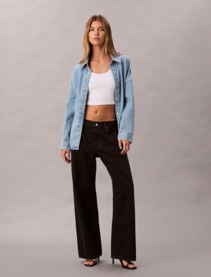 Denim Relaxed Button-Down Shirt by CALVIN KLEIN