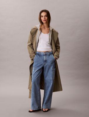 Denim Relaxed Cargo Pants by CALVIN KLEIN