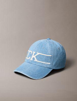 Denim Varsity Monogram Logo Baseball Cap | Calvin Klein by CALVIN KLEIN