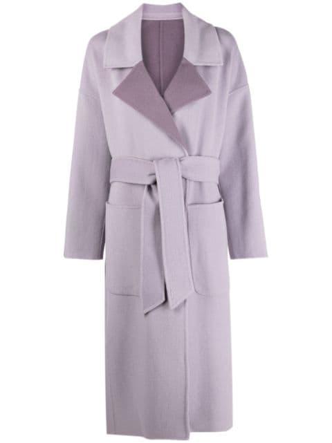 Df wool reversible wrap-coat by CALVIN KLEIN