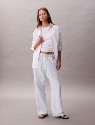 Double Gauze Pull-On Pants by CALVIN KLEIN