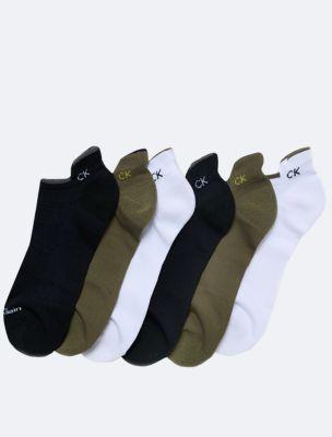 Double Tab 6-Pack No Show Socks | Calvin Klein by CALVIN KLEIN