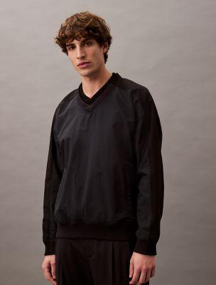 Double V-Neck Nylon Pullover by CALVIN KLEIN