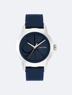 Emblem Dial Leather Strap Watch | Calvin Klein by CALVIN KLEIN