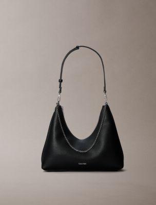 Emblem Logo Hardware Pebble Shoulder Bag | Calvin Klein by CALVIN KLEIN
