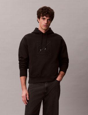 Emblem Logo Terry Zip Hoodie by CALVIN KLEIN