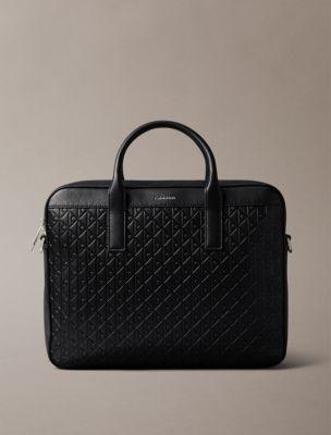 Embossed Allover Emblem Logo Commuter Bag | Calvin Klein by CALVIN KLEIN