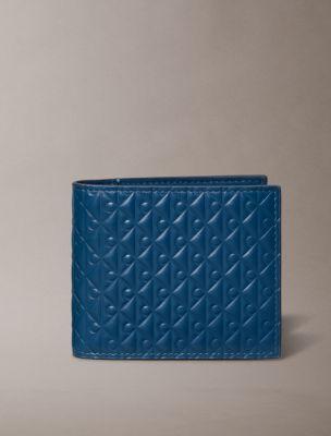 Embossed Allover Monogram Bifold Wallet with Coin Pouch | Calvin Klein by CALVIN KLEIN