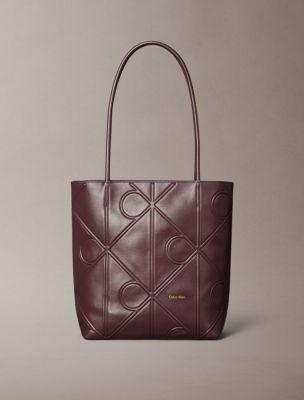 Embossed Emblem Logo Small Tote Bag | Calvin Klein by CALVIN KLEIN