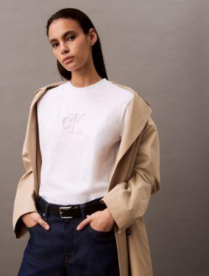 Embossed Monogram Logo Boxy T-Shirt by CALVIN KLEIN