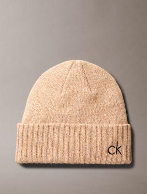 Embroidered Monogram Logo Beanie | Calvin Klein by CALVIN KLEIN Embroidered Monogram Logo Beanie | Calvin Klein by CALVIN KLEIN