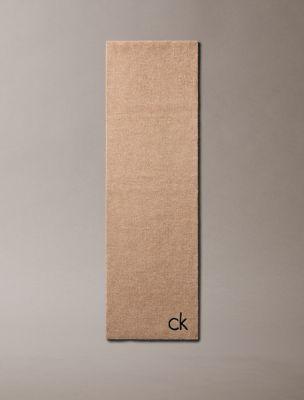 Embroidered Monogram Logo Scarf | Calvin Klein by CALVIN KLEIN