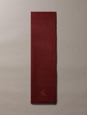Embroidered Monogram Logo Scarf | Calvin Klein by CALVIN KLEIN
