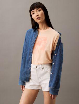 Faded Flower Graphic Classic Crewneck T-Shirt by CALVIN KLEIN
