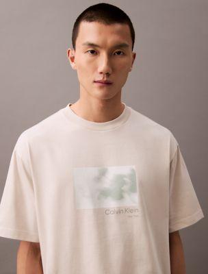 Faded Flower Graphic Relaxed Crewneck T-Shirt by CALVIN KLEIN