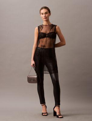 Faux Leather Leggings by CALVIN KLEIN