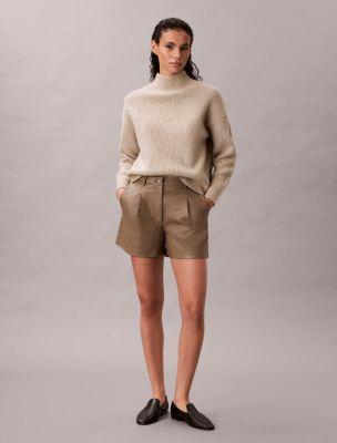 Faux Leather Shorts by CALVIN KLEIN