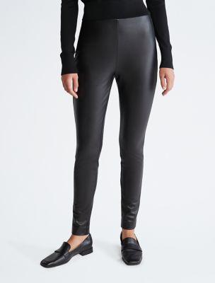 Faux Leather Skinny Pants by CALVIN KLEIN