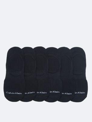 Flat Knit Logo 6-Pack Liner Socks | Calvin Klein by CALVIN KLEIN
