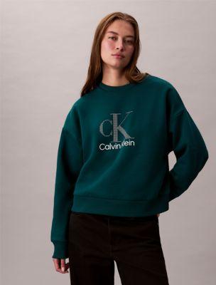 Fleece Logo Graphic Relaxed Sweatshirt by CALVIN KLEIN