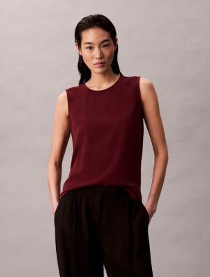 Flowing Relaxed Sleeveless Top by CALVIN KLEIN