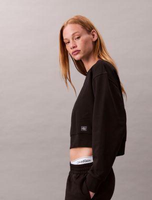 French Terry Cropped Relaxed Sweatshirt + Short | Calvin Klein by CALVIN KLEIN