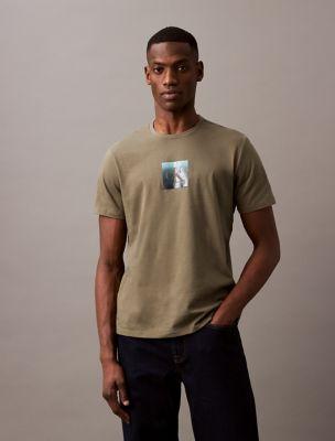 Gel Box Monogram Logo Crewneck T-Shirt by CALVIN KLEIN