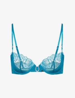 Geo Underwired Lace Bralette by CALVIN KLEIN