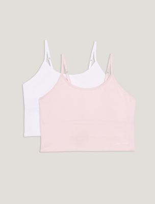Girls 2-Pack Shelf Bra Camisole by CALVIN KLEIN