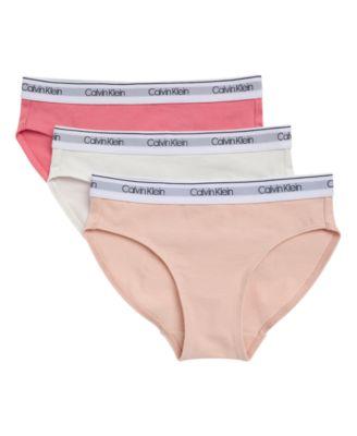 Girls' 6-16 Calvin Klein Logo At Back And Waistband Panty by CALVIN KLEIN