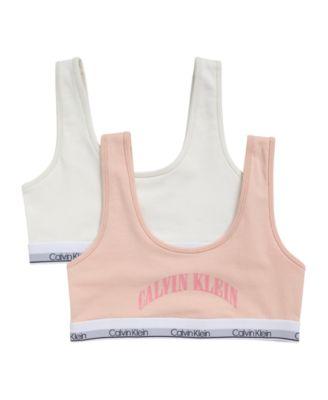 Girls' 6-16 Full Coverage Bra, 2-Pack by CALVIN KLEIN