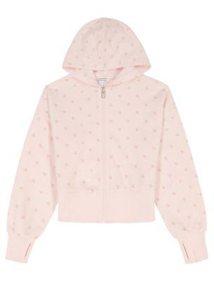 Girls Allover Monogram Hoodie by CALVIN KLEIN