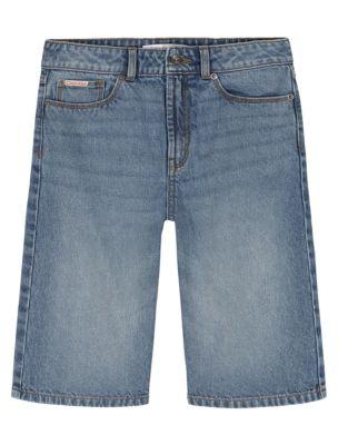 Girls Denim Bermuda Shorts by CALVIN KLEIN