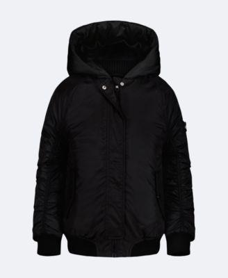 Girls Hooded Bomber Jacket by CALVIN KLEIN