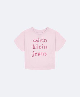 Girls Logo Graphic Boxy T-Shirt by CALVIN KLEIN