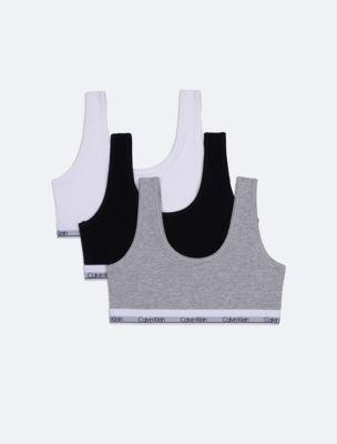 Girls Modern Cotton 3-Pack Bralette by CALVIN KLEIN