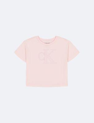 Girls Monogram Boxy Tee by CALVIN KLEIN