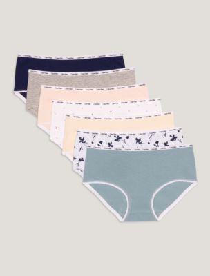 Girls Picot Trim 7-Pack Hipster | Calvin Klein by CALVIN KLEIN