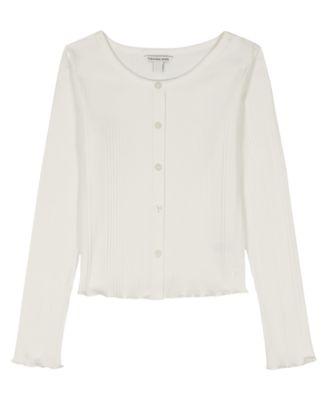 Girls Variegated Rib Cardigan by CALVIN KLEIN