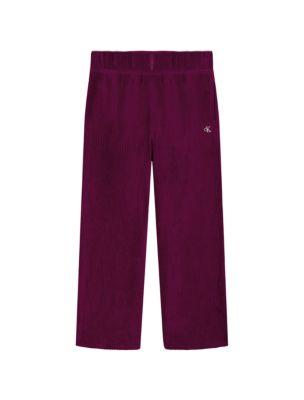 Girls Velour Rib Pants by CALVIN KLEIN