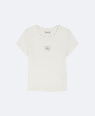 Girls Woven Monologo Classic T-Shirt by CALVIN KLEIN