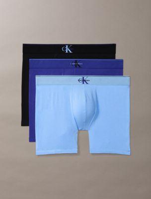 Graphic Monogram Cotton Stretch 3-Pack Boxer Brief by CALVIN KLEIN