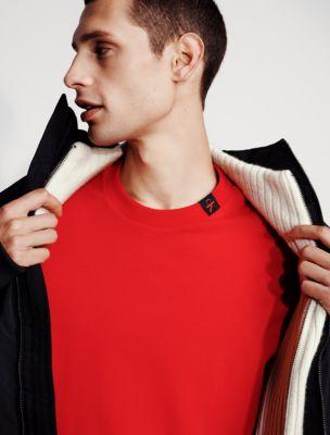 Heavy Cotton Crewneck Tee by CALVIN KLEIN