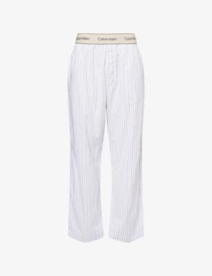Heritage Branded-Waistband Cotton Pyjamas Trousers by CALVIN KLEIN Heritage Branded-Waistband Cotton Pyjamas Trousers by CALVIN KLEIN
